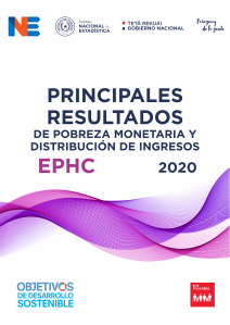 PRINCIPALES RESULTADOS DE POBREZA MONETARIA 2020